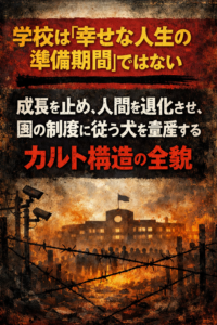 学校というカルト宗教の構造を解体!ー従わせるための制度が生む“抜け殻”の正体！！
