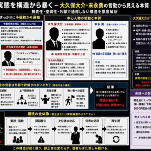 顕正会は人を壊す装置 ――結果なき功徳と、低水準の固定化構造