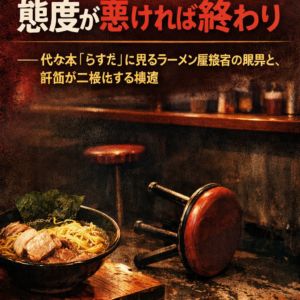 駅チカということでサービスがゴミの店を選び、舐めた箸で食べ物を分ける──思考停止OSの実例