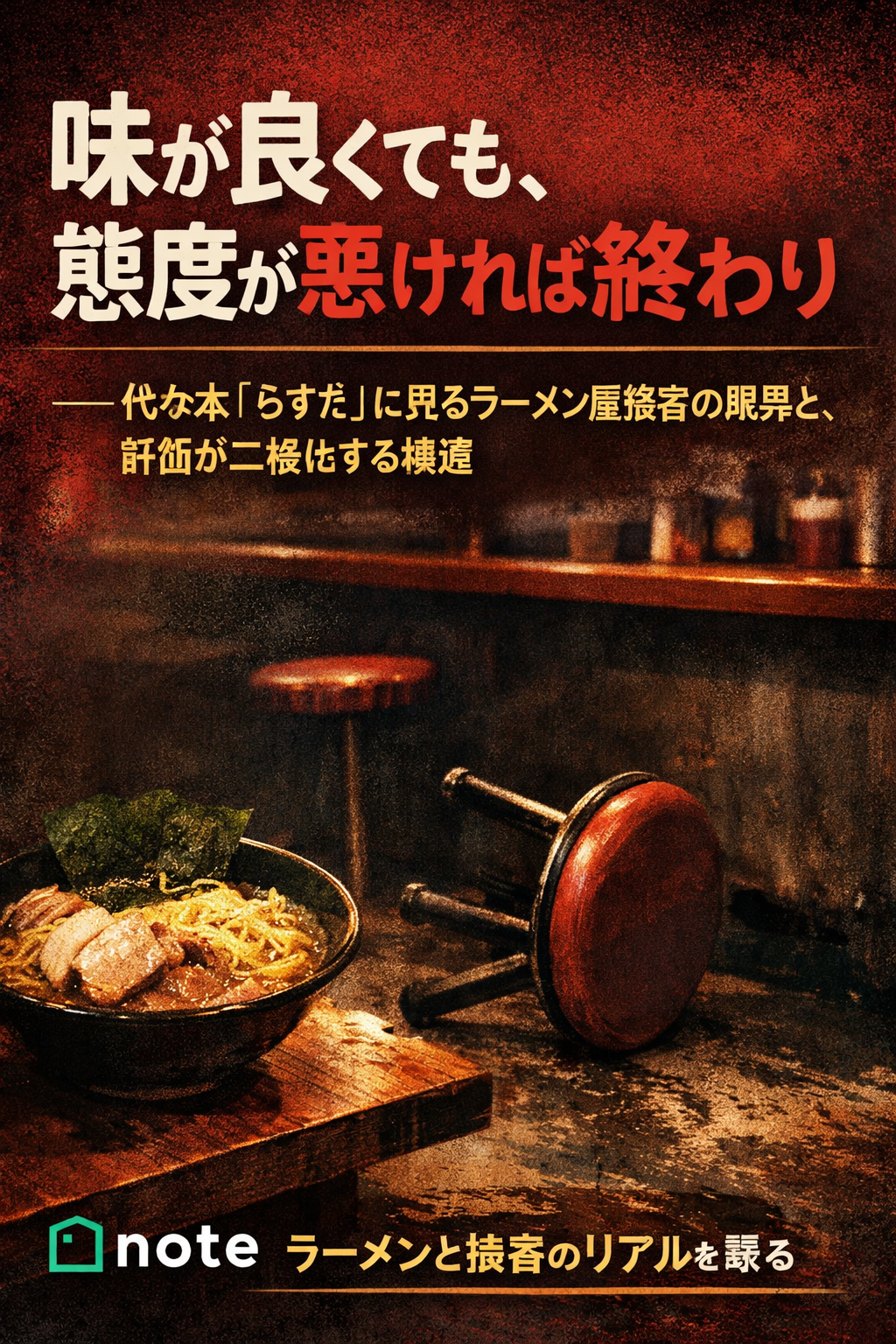駅チカということでサービスがゴミの店を選び、舐めた箸で食べ物を分ける──思考停止OSの実例